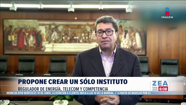 Ricardo Monreal propone crear un solo instituto regulador de energía, Telecom y competencia
