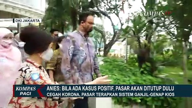 Anies: Bila Ada Kasus Positif, Pasar Akan Ditutup Dulu