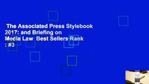 The Associated Press Stylebook 2017: and Briefing on Media Law  Best Sellers Rank : #3