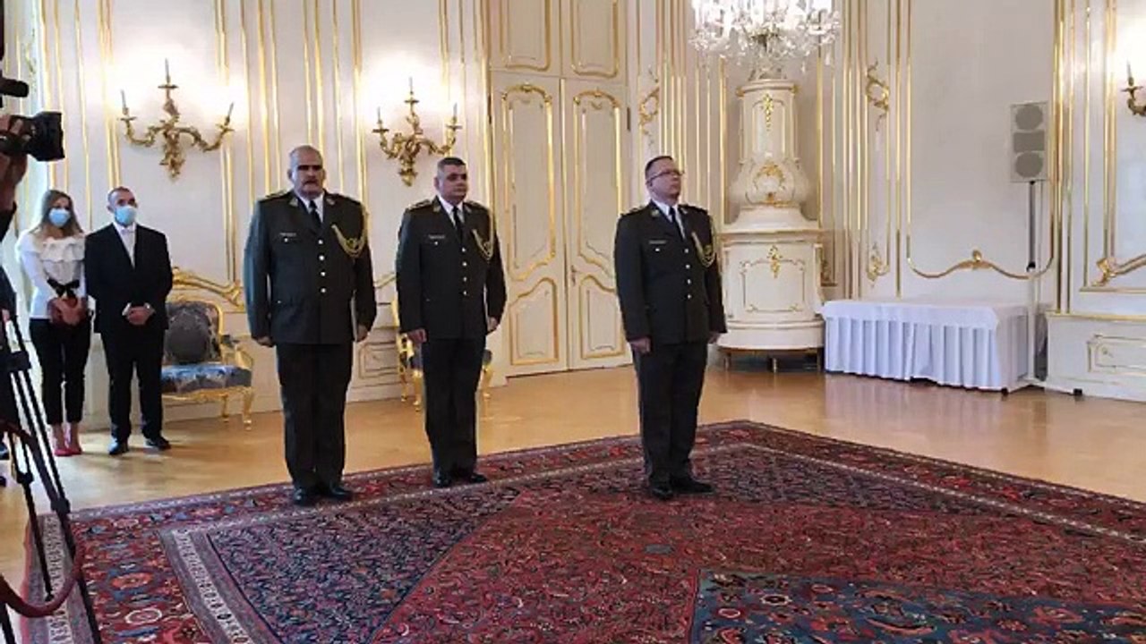 ZÁZNAM: Prezidentka Zuzana Čaputová vymenovala nových generálov