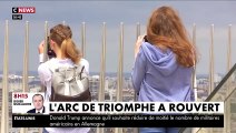 Après trois mois de fermeture, l’Arc de Triomphe a rouvert ses portes aux visiteurs avec la mise en place de mesures sanitaires - VIDEO