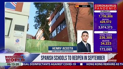 Spanish schools to reopen in September