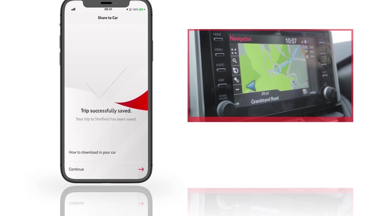 MyT by Toyota - Enviar viaje al vehículo