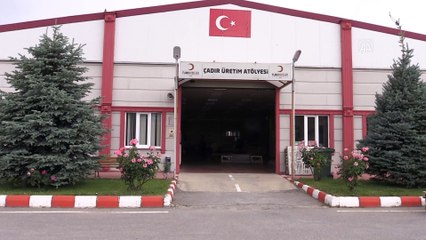 Türk Kızılay çadır üretimini salgın döneminde de sürdürüyor - ERZİNCAN