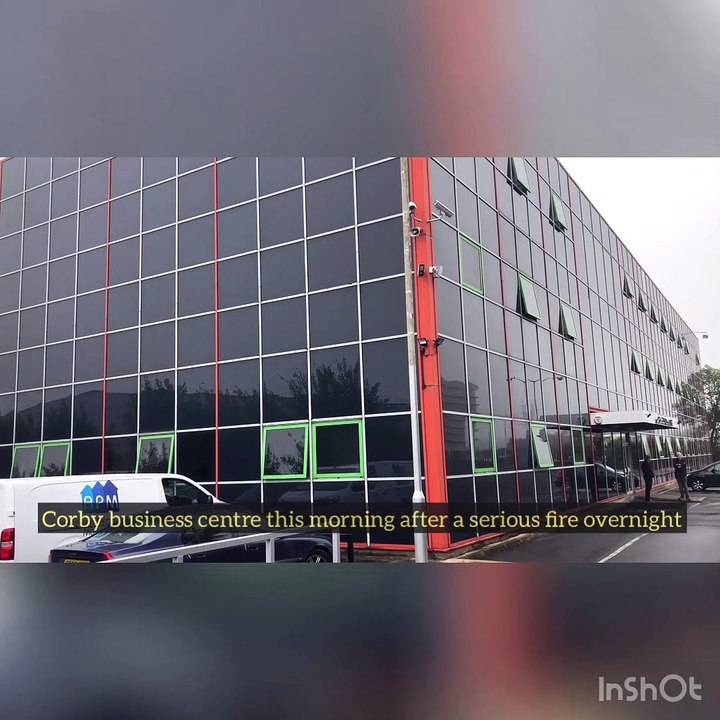 Corby business centre fire