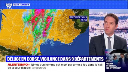 Déluge en Corse, vigilance dans 9 départements - 12/06