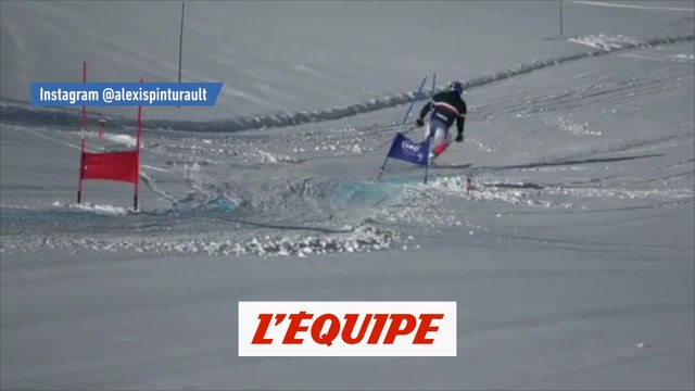 Alexis Pinturault de nouveau en piste - Ski - Bleus