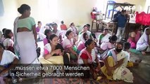 Helfer können brennende Ölquelle in Indien nicht löschen