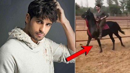 Sidharth Malhotra is sure to drive away your midweek blues as he goes horse riding