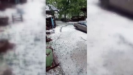 Dolu ve sağanak etkili oldu - KASTAMONU