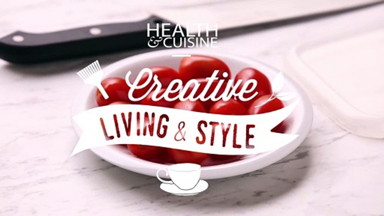 เคล็ดลับผ่าครึ่งมะเขือเทศเชอร์รี่จำนวนมากในครั้งเดียว!! by Health&Cuisine