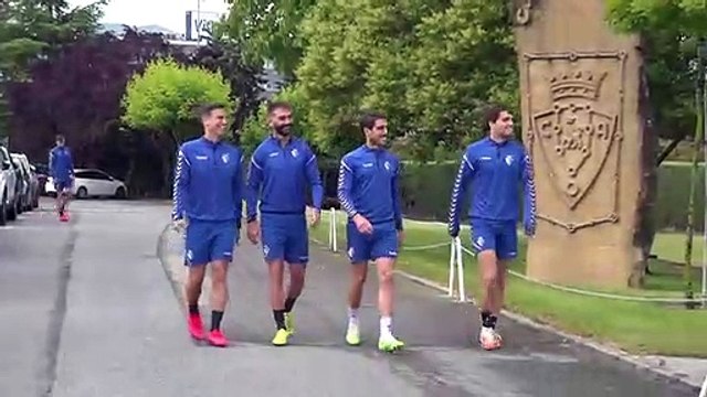 Entrenamiento de Osasuna en Tajonar a 48 horas de jugar ante la Real Sociedad en el Reale Arena