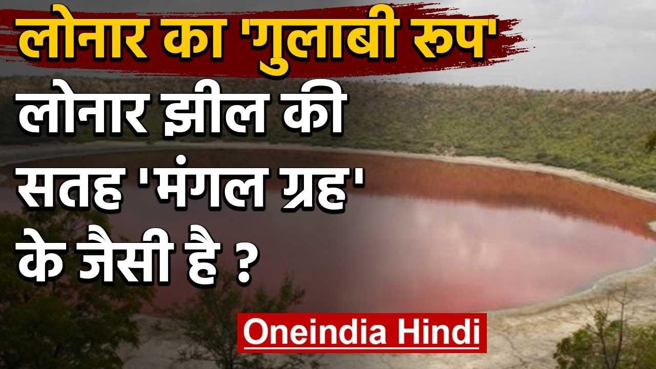 Maharashtra Lonar Lake: मंगल ग्रह की तरह है इस Pink झील की सतह? | वनइंडिया हिंदी