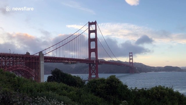 Golden Gate Bridge heard 'singing' over San Francisco Bay after redesign