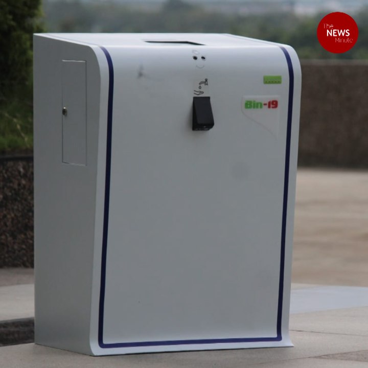 Kerala startup comes up with an automated mask disposal machine