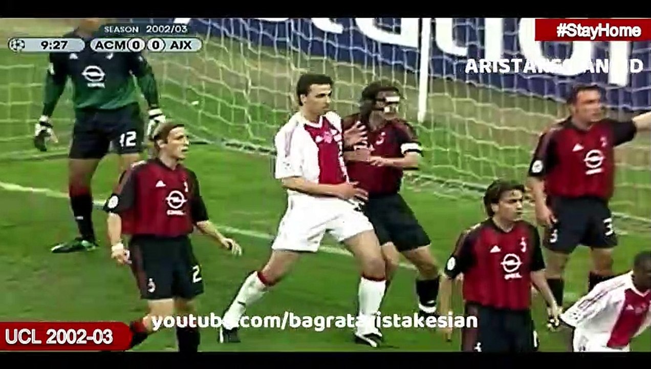 AC Milan v Ajax: 3-2 #UCL 2003 QUARTER-FINAL FLASHBACK - (MEDIASET) SANDRO PICCININI - HD