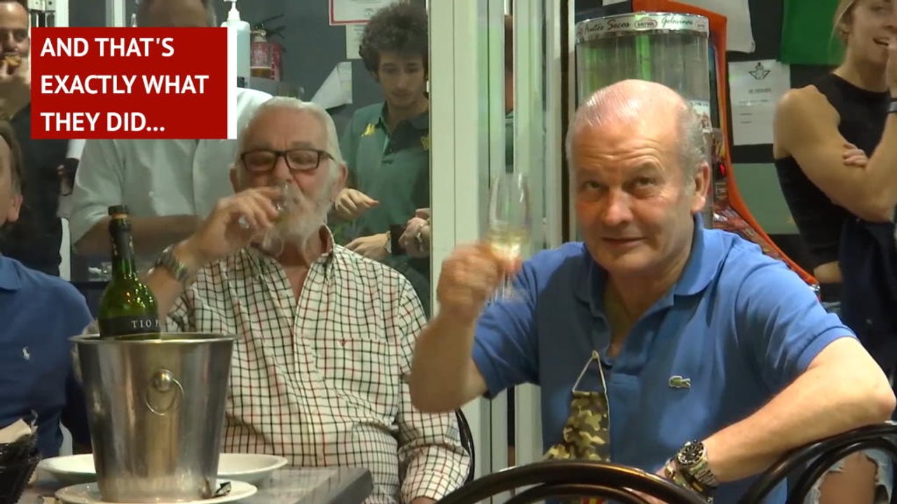 FOOTBALL: LaLiga: Sevilla fans celebrate derby win on LaLiga return