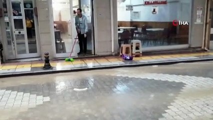 Bigada dolu yağışı hayatı olumsuz etkiledi