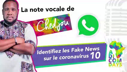 La note vocale de Chedjou #10 : Identifiez les Fake News sur le coronavirus