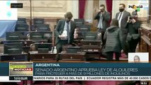 Senado de Argentina aprueba Ley de Alquileres