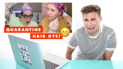 Hairdresser Brad Mondo Reacts to Quarantine Hair Dye Disasters | Cosmopolitan