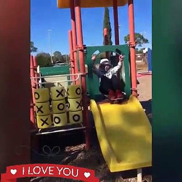 Baby drop fail playing slide | baby funny videos | kids videos