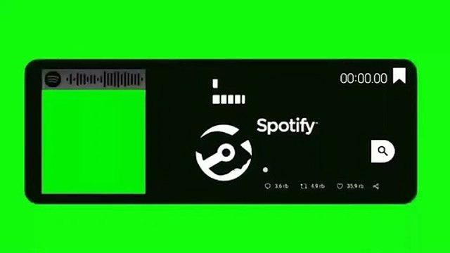 Instagram spotify music visualizer Green Screen Green Tech Video'z