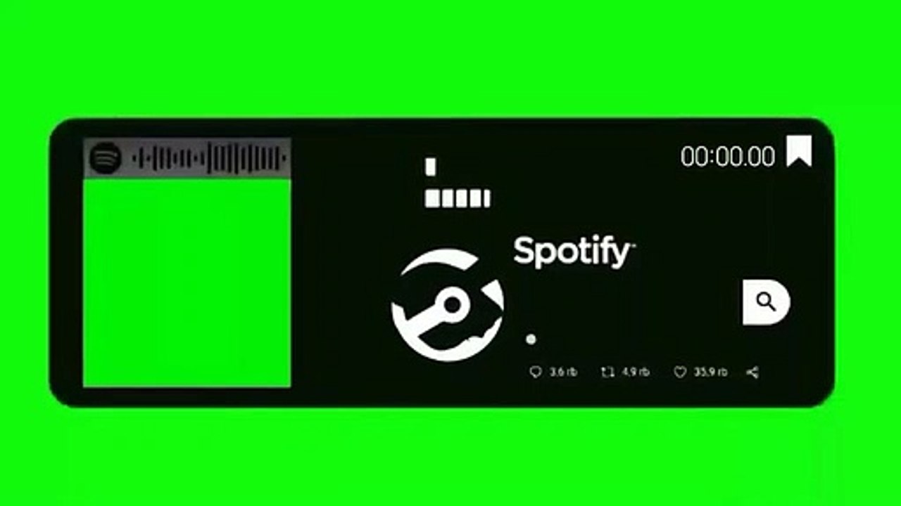 Instagram spotify music visualizer Green Screen Green Tech Video'z