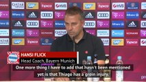 Flick reveals Thiago surgery and hopes for Bayern cup final return