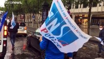 Polícias franceses protestam nas ruas