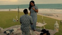 Beachside Picnic Proposal Couldn't Be More Romantic