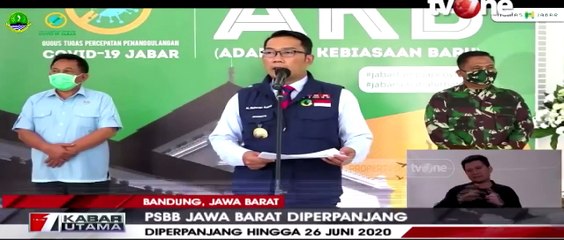 Ridwan Kamil Tegas Perpanjang PSBB Hingga 26 Juni 2020