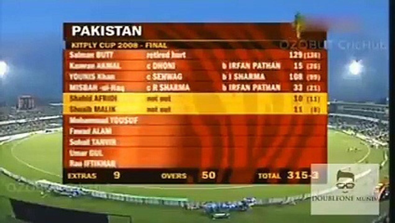 INDIA vs PAKISTAN FINAL -- KITPLY CUP FINAL 2008 -- WORLD CRICKET __ 2008 DHAKA