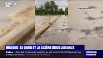 Le Gard et la Lozère sous les eaux après de violents orages