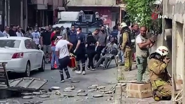 Okmeydanı'nda bir iş yerinde patlama meydana geldi