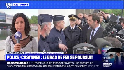 Police: la députée européenne LFI Manon Aubry "appelle à la démission de Christophe Castaner"
