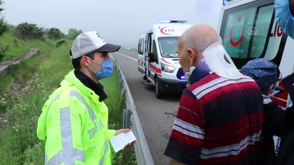 Otoyoldan çıkan cip ağaçların arasında girdi: 2'si çocuk 6 yaralı - BOLU