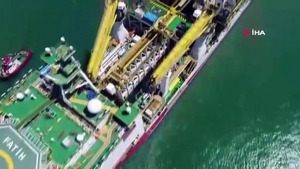 Fatih Sondaj Gemisi'nin kulelerinin montajı tamamlandı