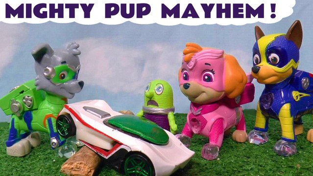 Paw Patrol Mighty Pups Mashem Rescue from DC Comics The Joker Pranks with the Family Friendly Funny Funlings in this Full Episode Toy Story for Kids from Kid Friendly Family Channel Toy Trains 4U