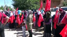 İdlib şehidi 'Kahrolsun PKK' sloganları ile son yolculuğuna uğurlandı