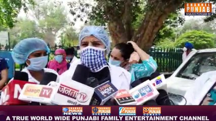 ਰਾਜਿੰਦਰਾ ਹਸਪਤਾਲ ਦੀਆ ਨਰਸਾਂ ਨੇ ਹਿਲਾਤਾ ਪਟਿਆਲਾ, ਸਾਨੂੰ ਨੀ ਲੋੜ ਕੈਪਟਨ ਦੇ 50 ਲੱਖ ਦੀ