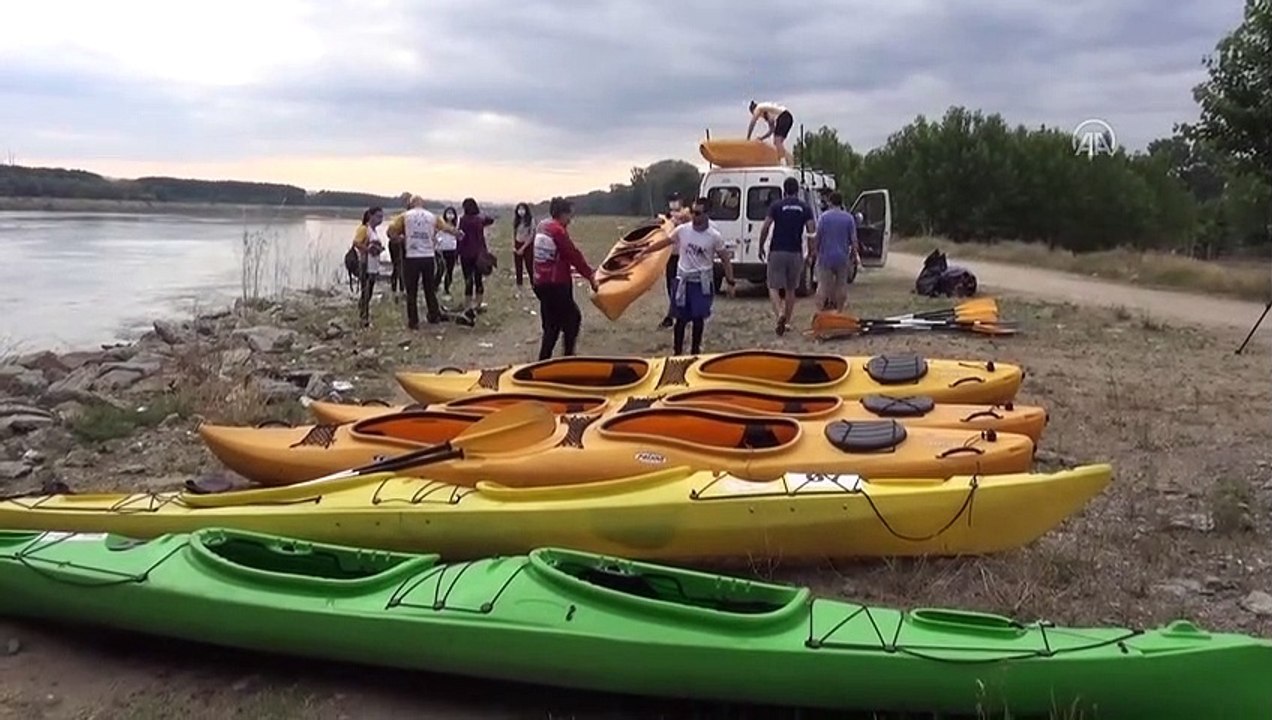 Kano tutkunları 3 ay aranın ardından Meriç'te kürek çekti - EDİRNE