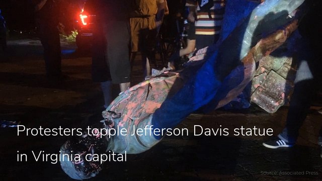 Protesters topple Jefferson Davis statue in Virginia capital, and other top stories from June 13, 2020.