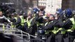 Riot police clash with right-wing protesters during protest in central London
