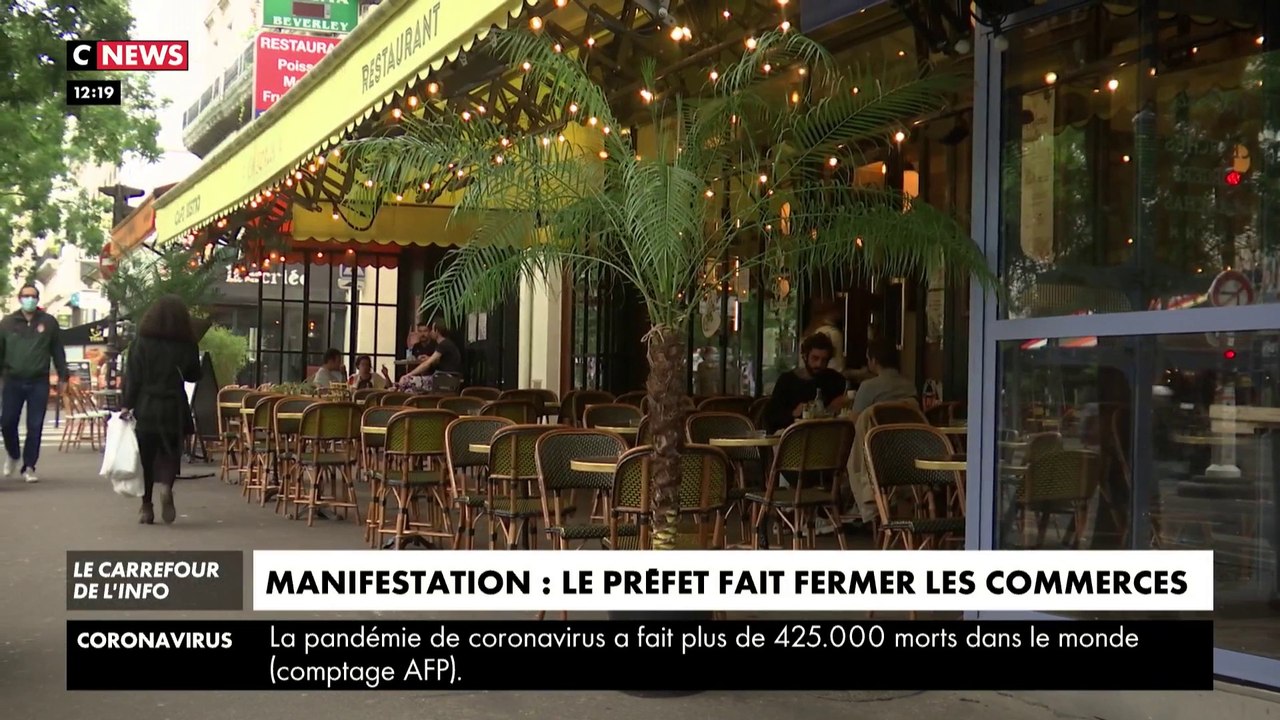 Manifestation : le préfet de Paris fait fermer les commerces