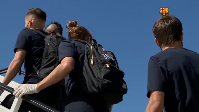 El Barça vuela hasta Mallorca bajo estrictas medidas de seguridad