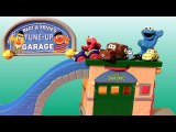 Sesame Street Tune-Up Garage Shop Race Cars Cookie Monster Elmo Mater Luigi Guido by Disneycollector