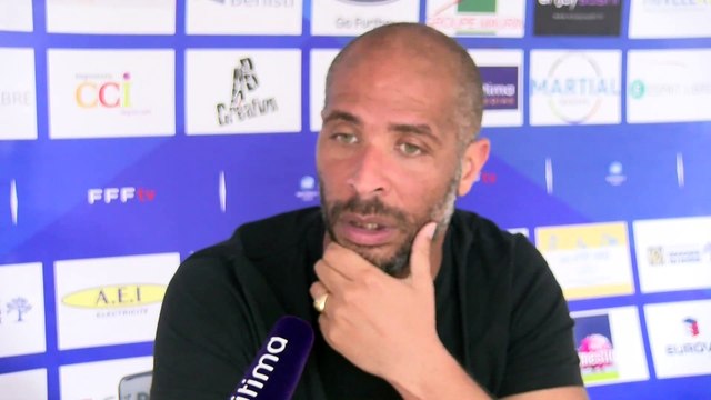 Eric Chelle (entraîneur du FC Martigues) L'objectif aujourd'hui c'est la montée en National