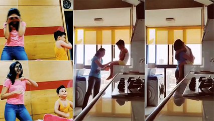 माधवी निमकरच्या मुलाची Lockdown मधील गंमत