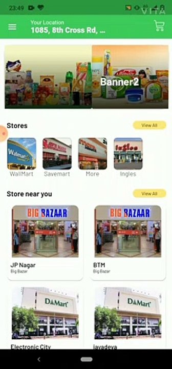 Grocery Shopping Saas app overview for our testing phase apk